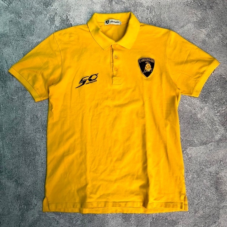 LAMBORGHINI 50th ANIVERSARRY POLO SHIRT BORDIR LOGO