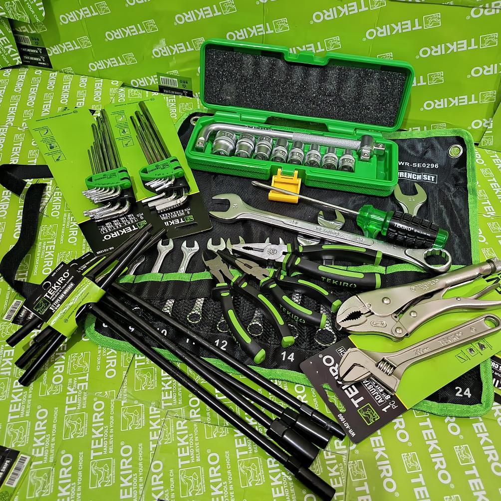 TEKIRO Paket Bengkel Full Set / Alat Kunci Motor Mobil / Perkakas Bengkel / Tools Set