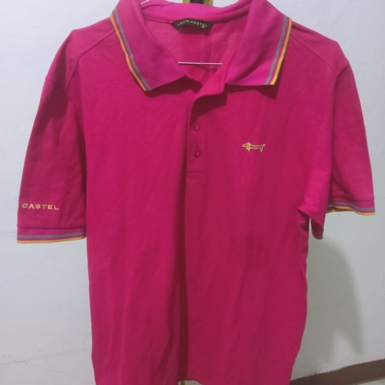 Kaos Kerah wanita – Pink Fuchsia -XL