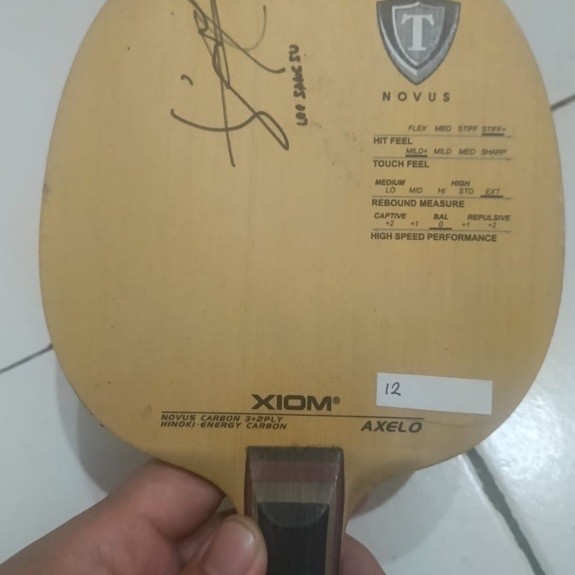KAYU SECOND XIOM AXELO TENIS MEJA PINGPONG