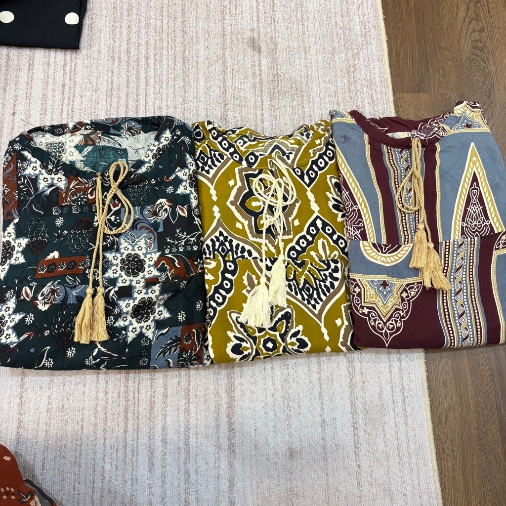 (SPESIAL ISI 3) GAMIS TASYA TURKISH+GAMIS LUNA GOLD+GAMIS TANIA MAROON