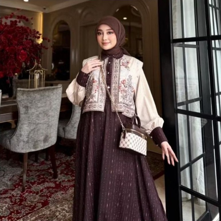 Gamis Dress Hanbox  Silk Shellasaukia