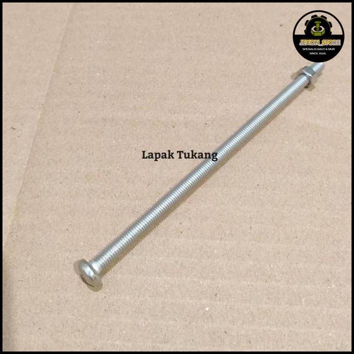 1 Set Baut Mur Jp Sus M5X120 Stainless 304 M 5X120 Terbatas
