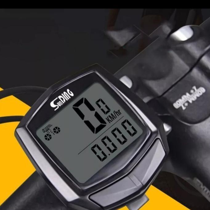 speedometer sepeda digital lcd waterproof anti air mtb odometer