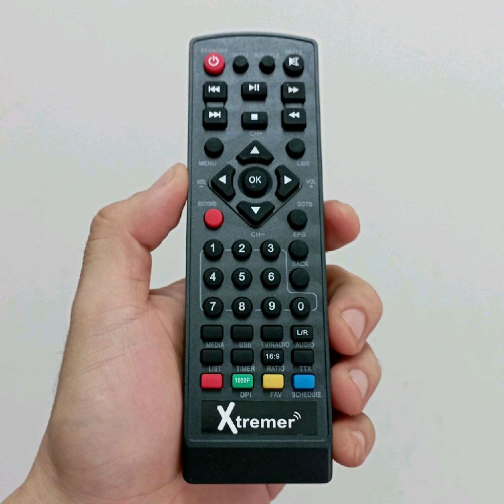 Remote Remot STB DVB-T2 Digital Set Top Box Pengganti Tanpa Setting Xtreamer Bien 2