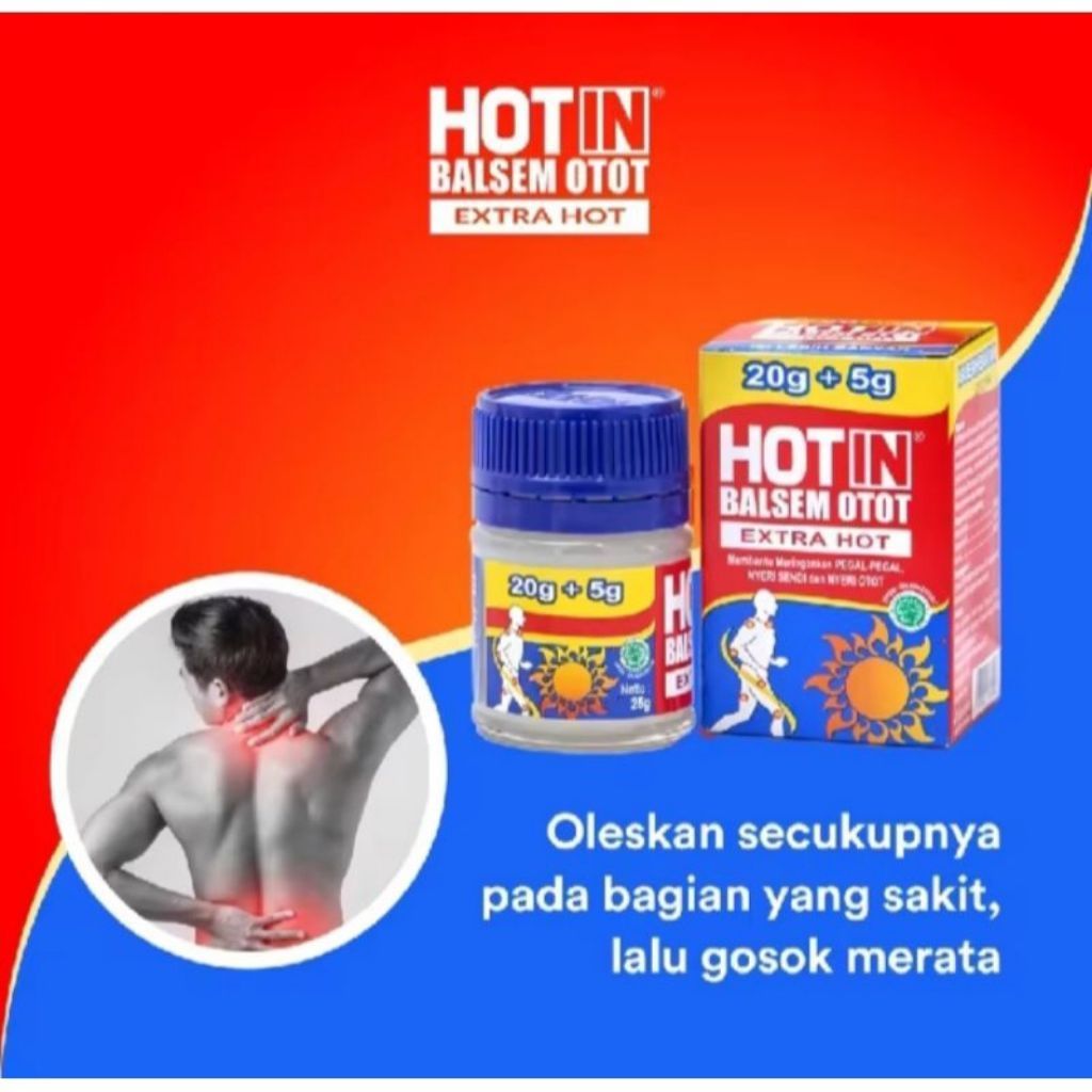 HOTIN Balsem Otot Xtra Hot 25+5g / Hot In Cream Balsem