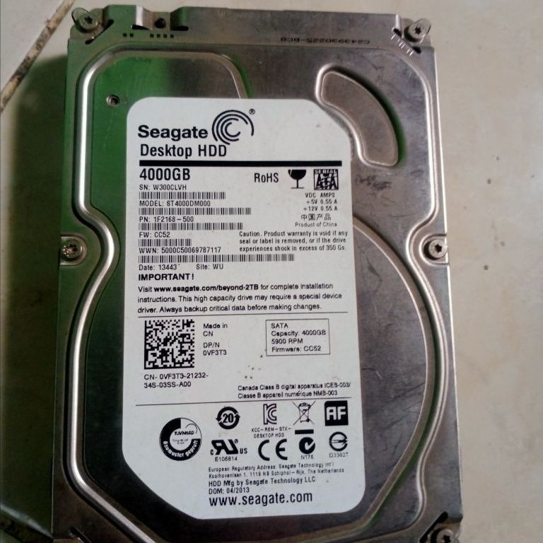 Hardisk Seagate 4TB