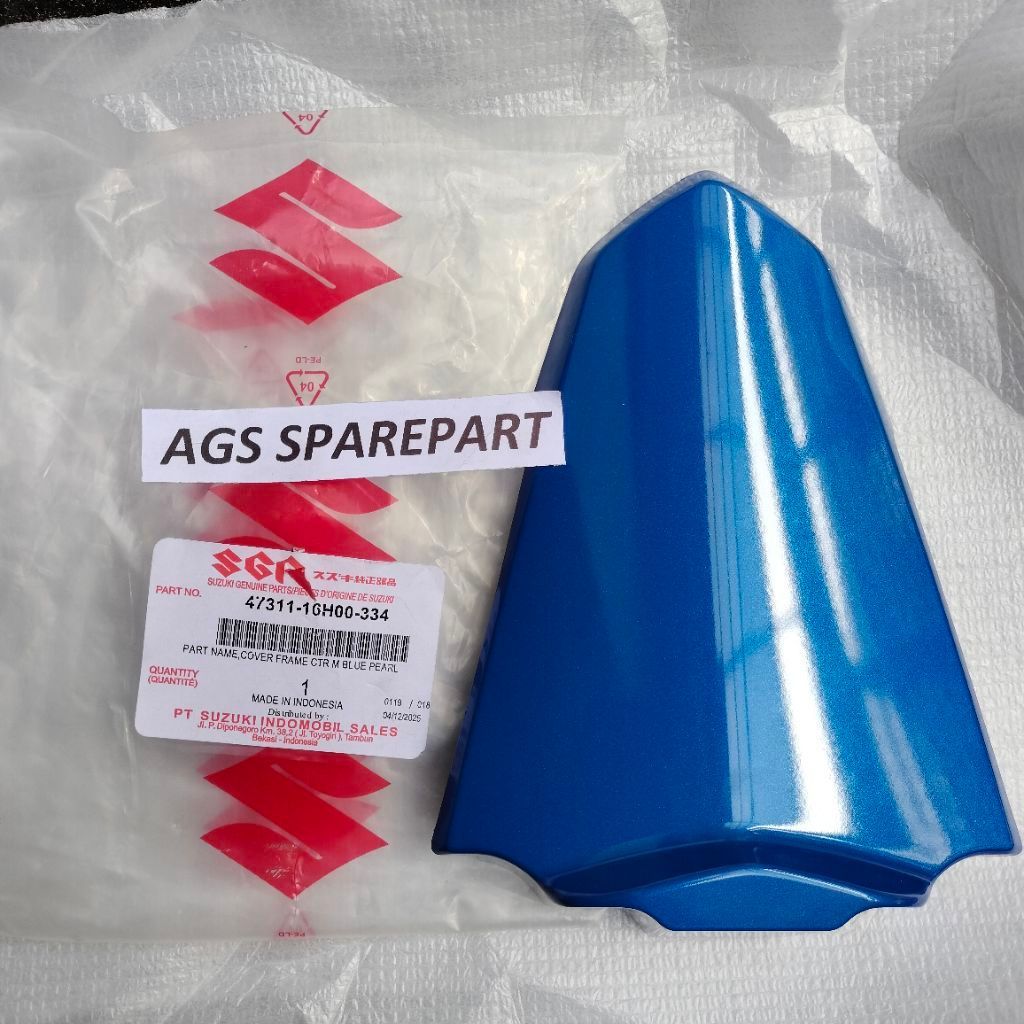 ped pad sambungan body belakang BIRU shogun 125 fl nr rr robot ori sgp 47311-16H00-334