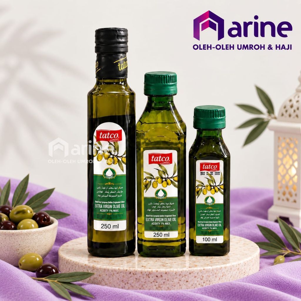 Minyak Zaitun TATCO Extra Virgin Olive Oil Original Arab 250ml Kaca/Plastik