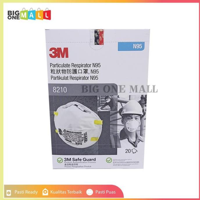 TERMURAH - Masker 3M 8210, Masker 3M N95 8210 Box Segel, Masker N95 Bukan KN95