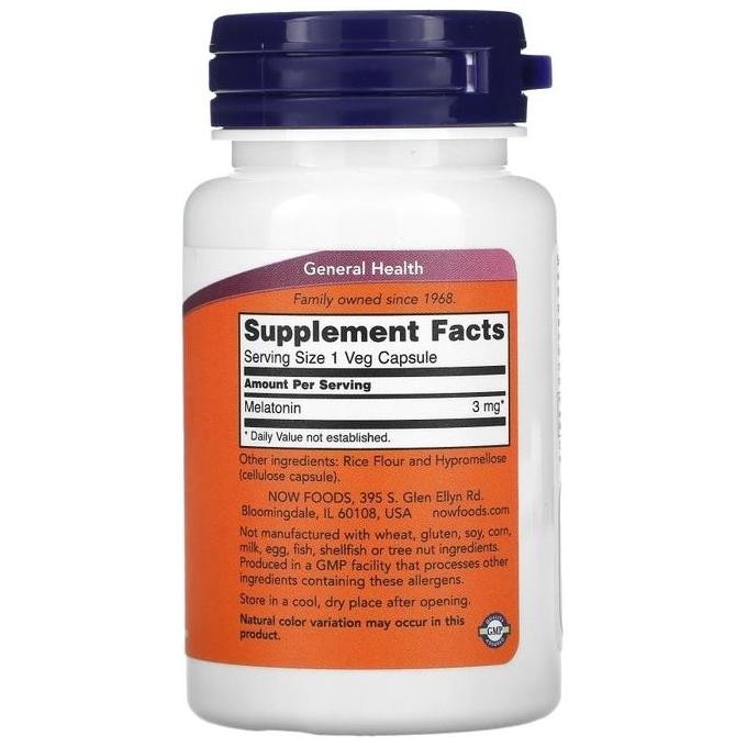 Maximal- Now Melatonin 3 Mg 60 Capsules