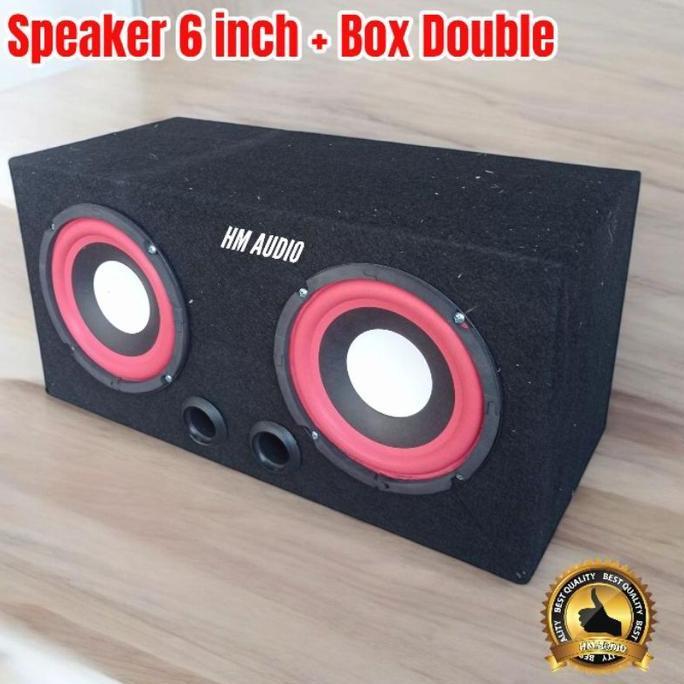 Speaker 6 inch Pasif plus Box Double zhys **