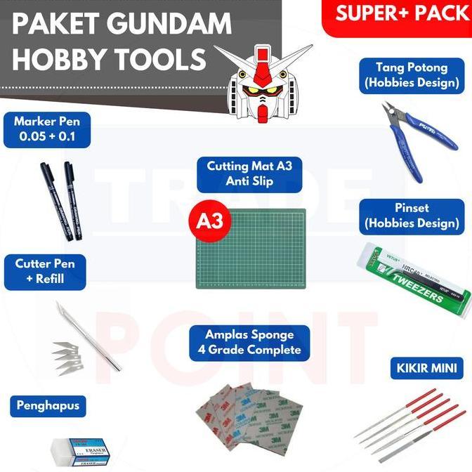gundam Tools Set Gundam Gunpla - Tool Kit Rakit Gundam (Super+ Pack)