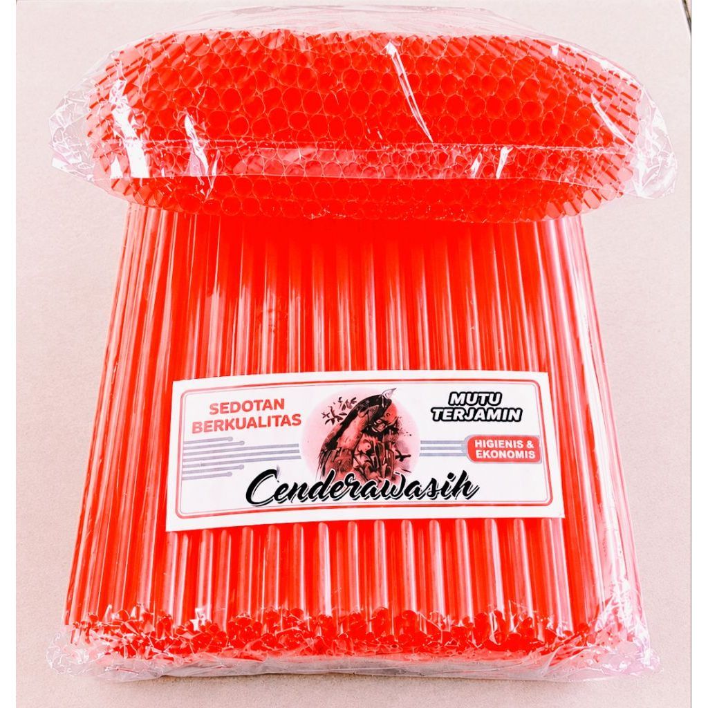 sedotan plastik sedotan es