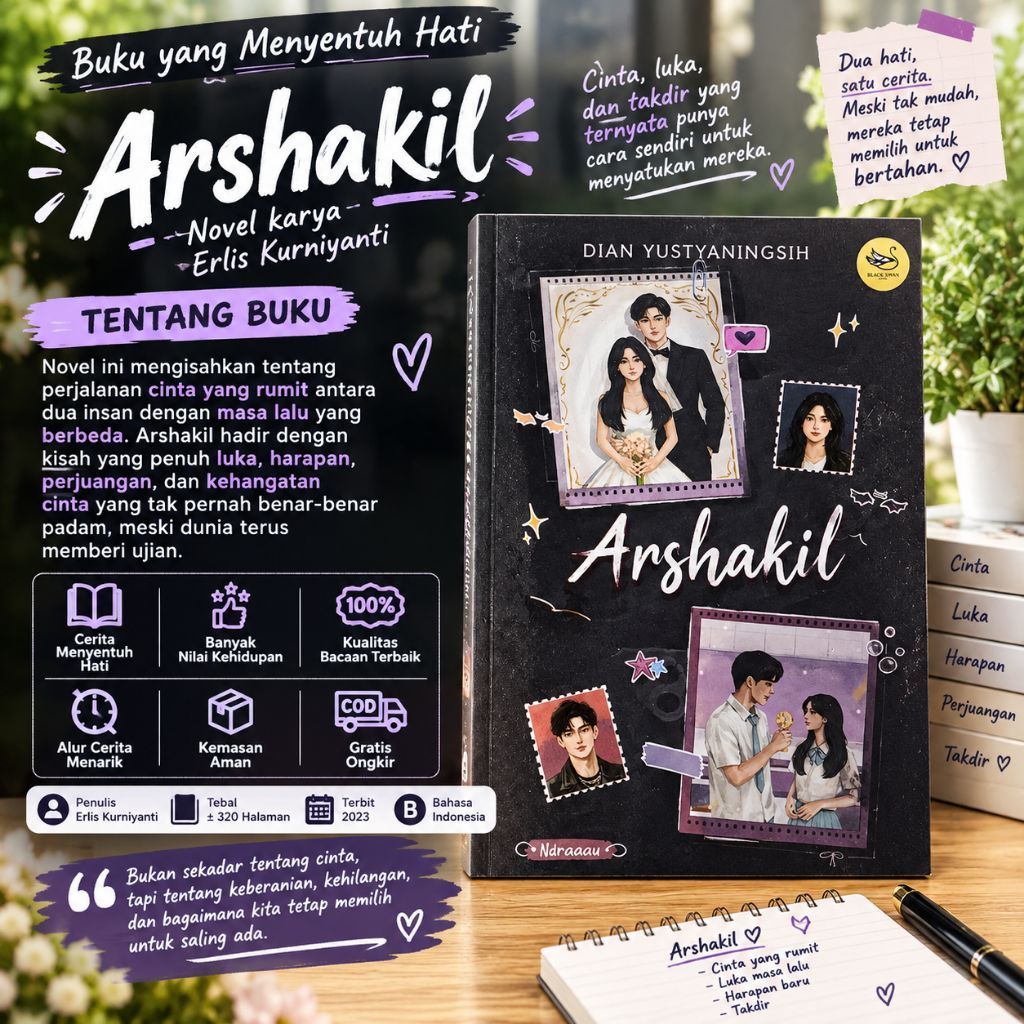 Novel Remaja Arshakil - Fiksi Remaja Romantis Terbaru - Arshakil