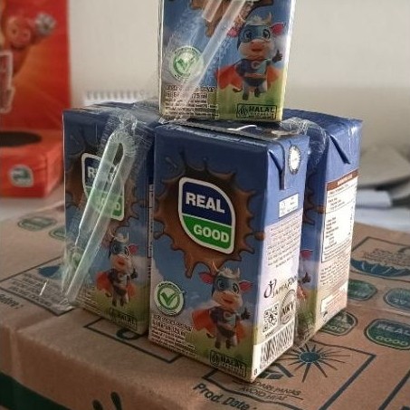 Susu real good uht 125ml 5x125ml/ real good bantal 10x50ml