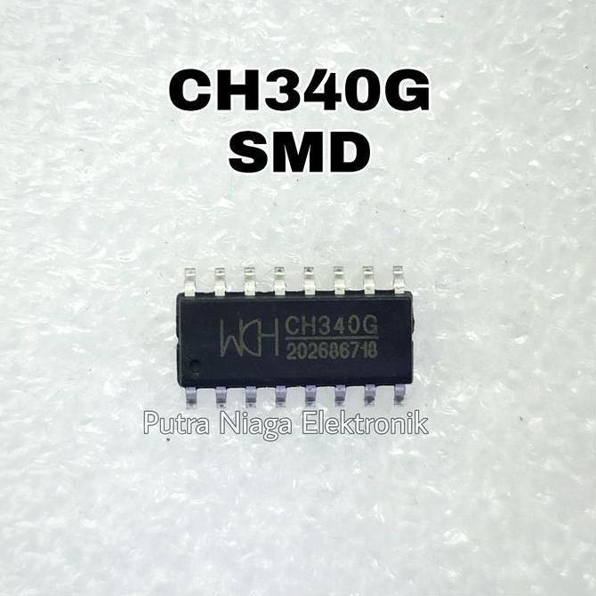 IC CH340G SMD SOP 16 PIN / CH340 USB TO SERIAL CHIP IC