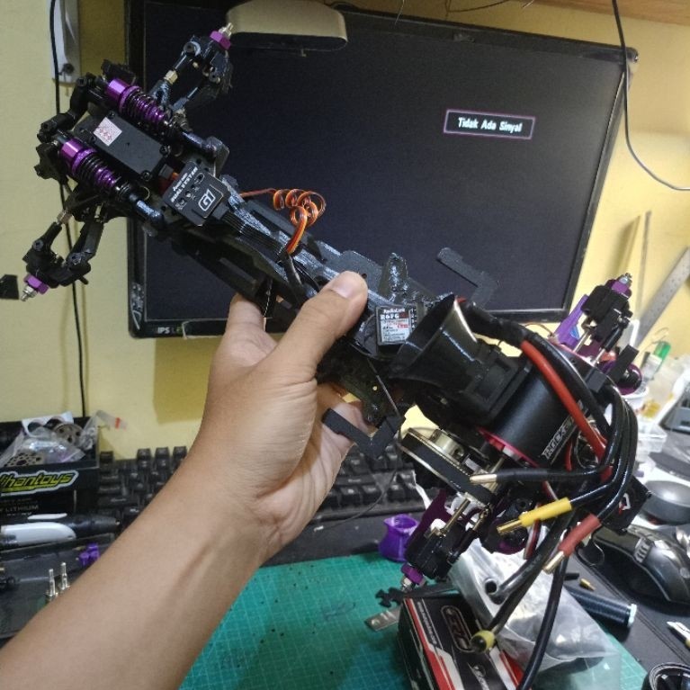 Chassis RC Drift Kit AIPRC V4  1/10 + elektronik