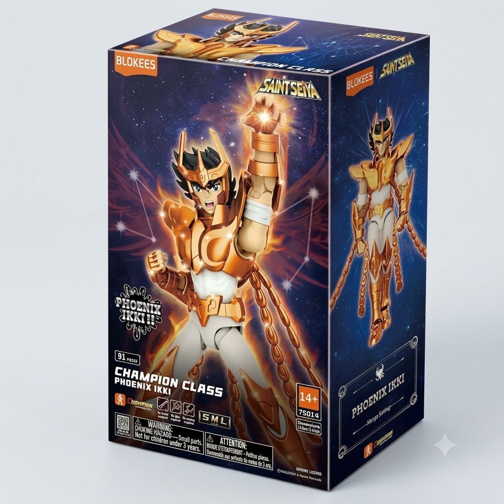 Blokees Saint Seiya Phoenix Ikki Champion Class CC12 | Model Kit Phoenix Ikki Saint Seiya 75014