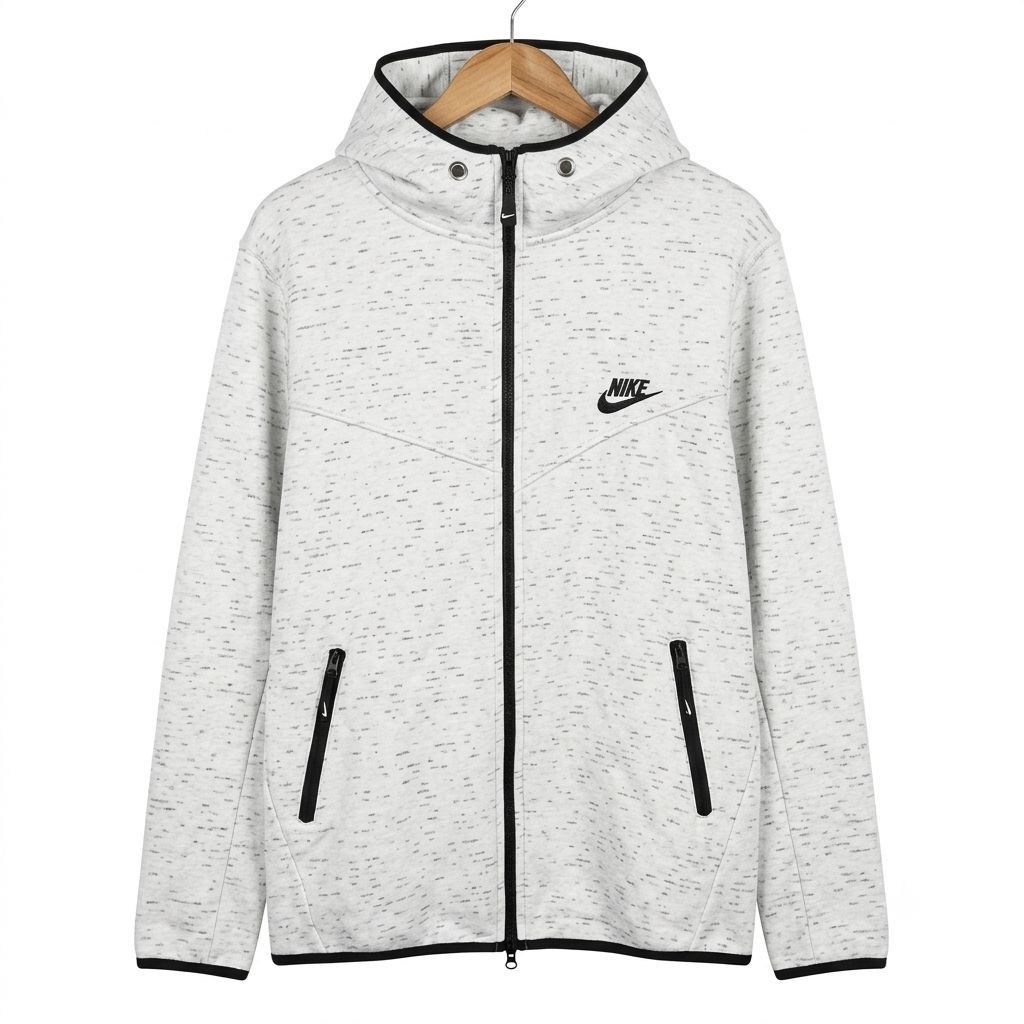 Jacket Nike Model Tech Fashion White Misty size fit L-XL