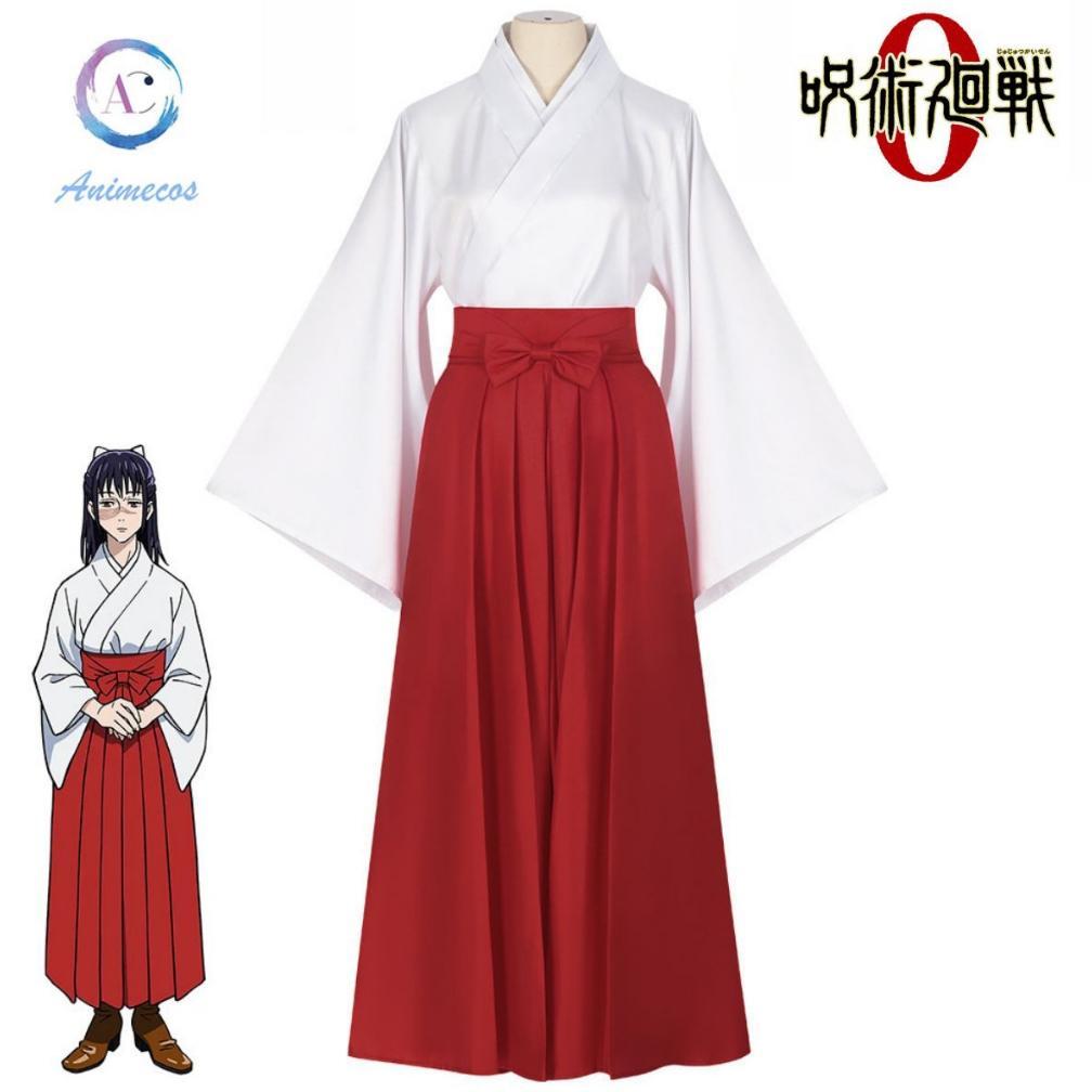 Anime Jujutsu Kaisen Iroi Utahime Kostum cosplay Utahime Iroi Kimono Seragam Wig Halloween Setelan D