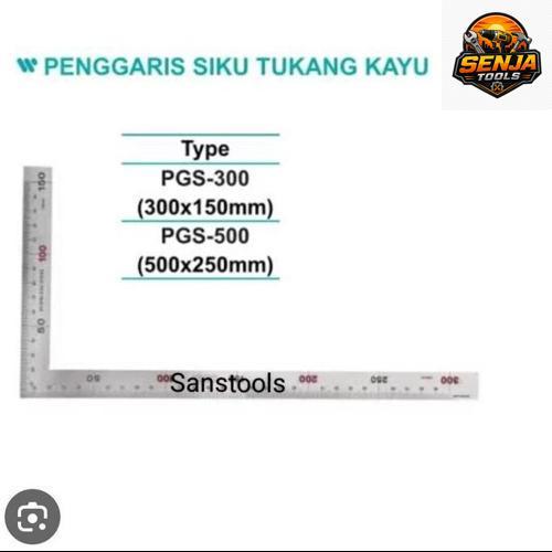 Pasekon / Siku tukang kayu / Penggaris siku stainless steel murah