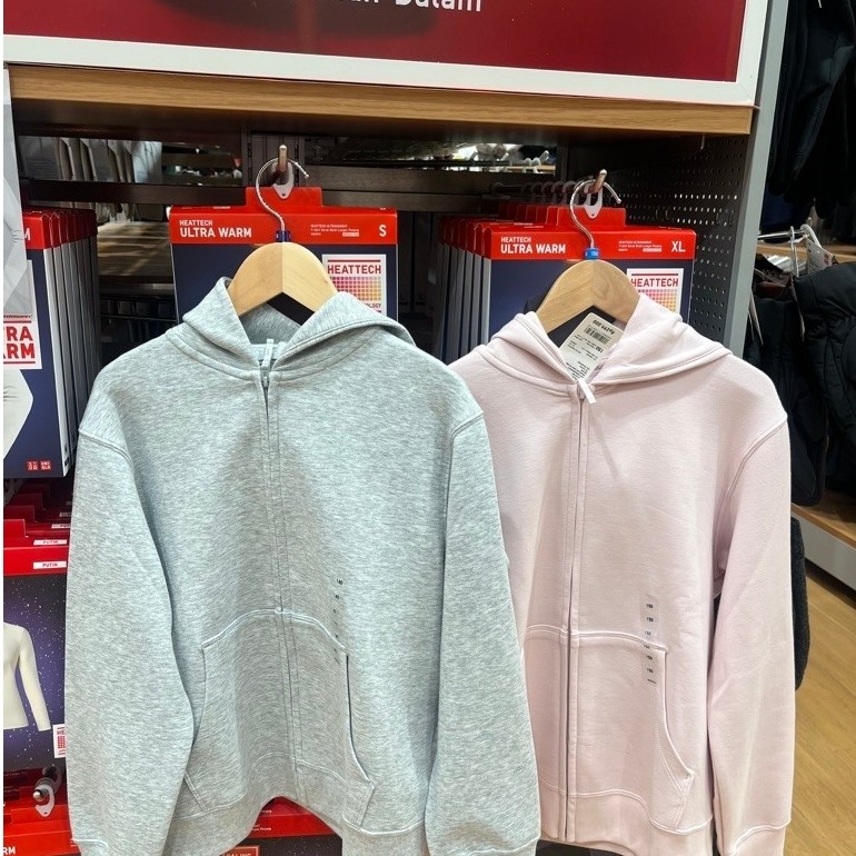 Jastip uniqlo kids hoodie pink size 160
