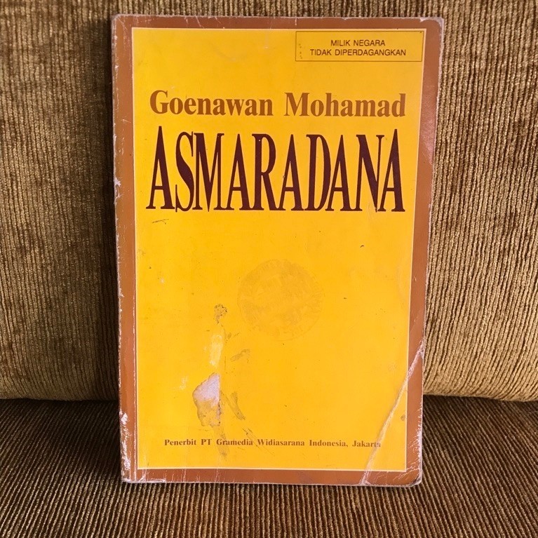 Buku Goenawan Mohamad Asmaradana Penerbit PT Gramedia Widiasarana Indonesia Jakarta