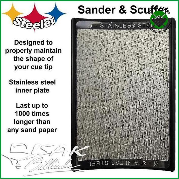 Steeler Cue Tip Tool - Scuffer Sander Shaper Amplas Stick Billiard High Quality