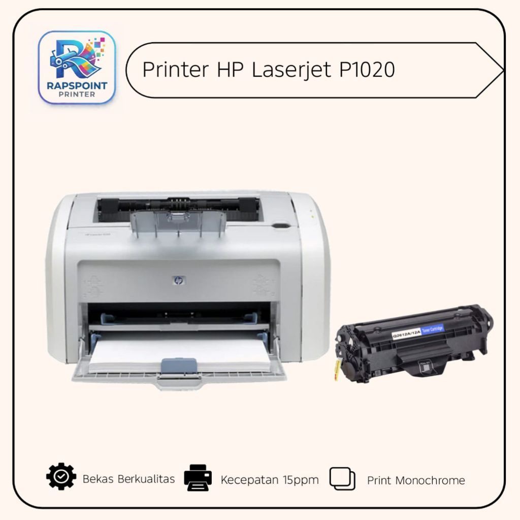 Printer HP Laserjet P1020 Toner 12A Bergaransi