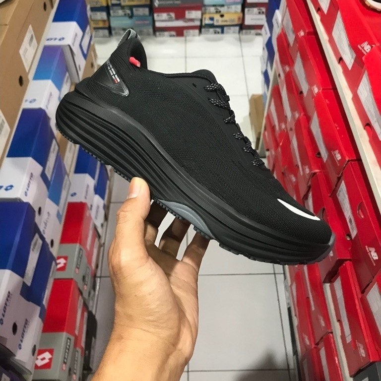 BIG SALE KANKY ZE FULL BLACK/HITAM ORIGINAL SEPATU SEKOLAH/RUNNING/LARI/SNEAKERS