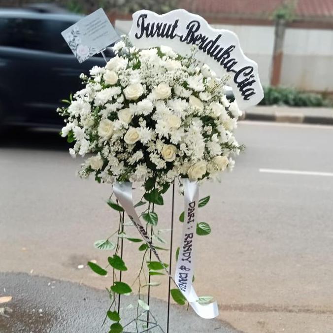 Buck- Standing Dukacita Bunga Papan Dukacita Standing Flower Belasungka Same Day Urgent Order Jabode