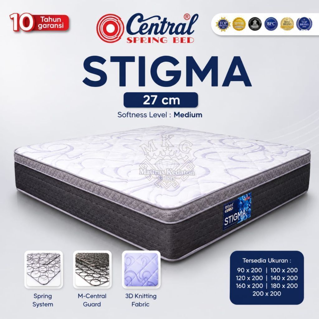 Kasur Springbed CENTRAL STIGMA 160x200x27CM(Hanya Mattras)