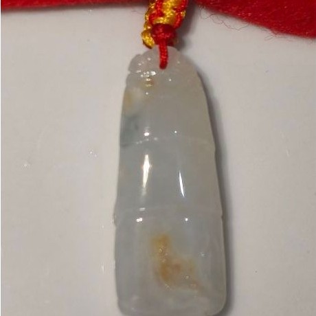 LIONTIN GIOK ASLI BAMBU/BAMBOO JADE BURMA NATURAL