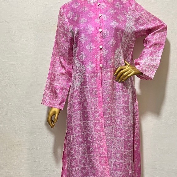 Tunik wanita batik cap semi sutra viscose
