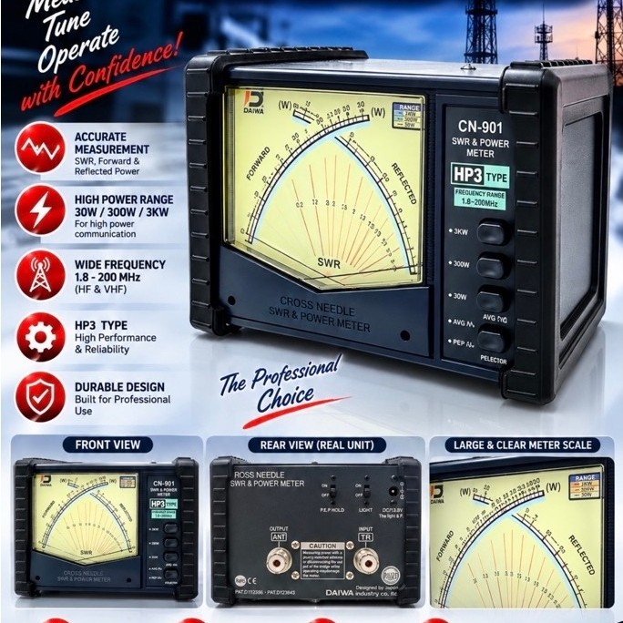 SWR DAIWA CN-901HP dan CN-901HP3