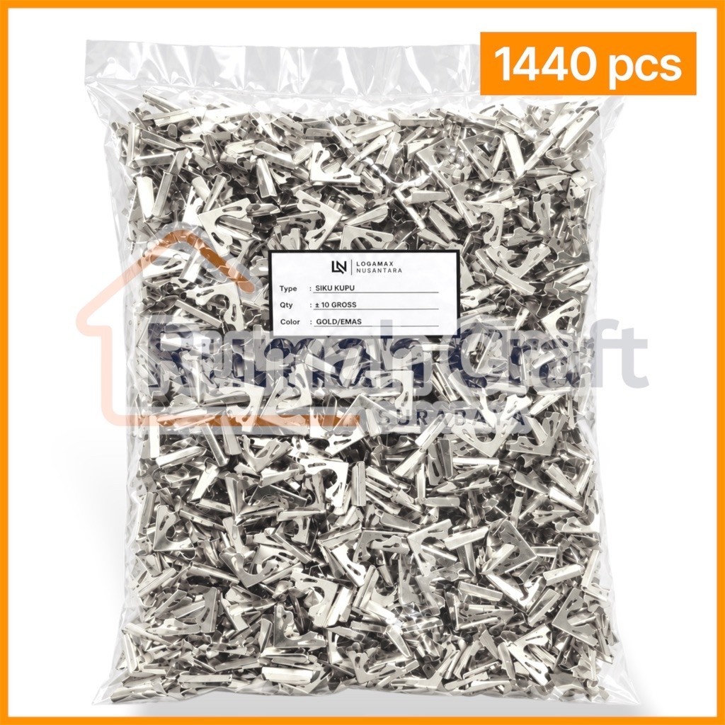 (±1,440 PCS) SIKU KUPU SILVER NIKEL LOGAMAX SIKU AGENDA SUDUT BUKU YASIN