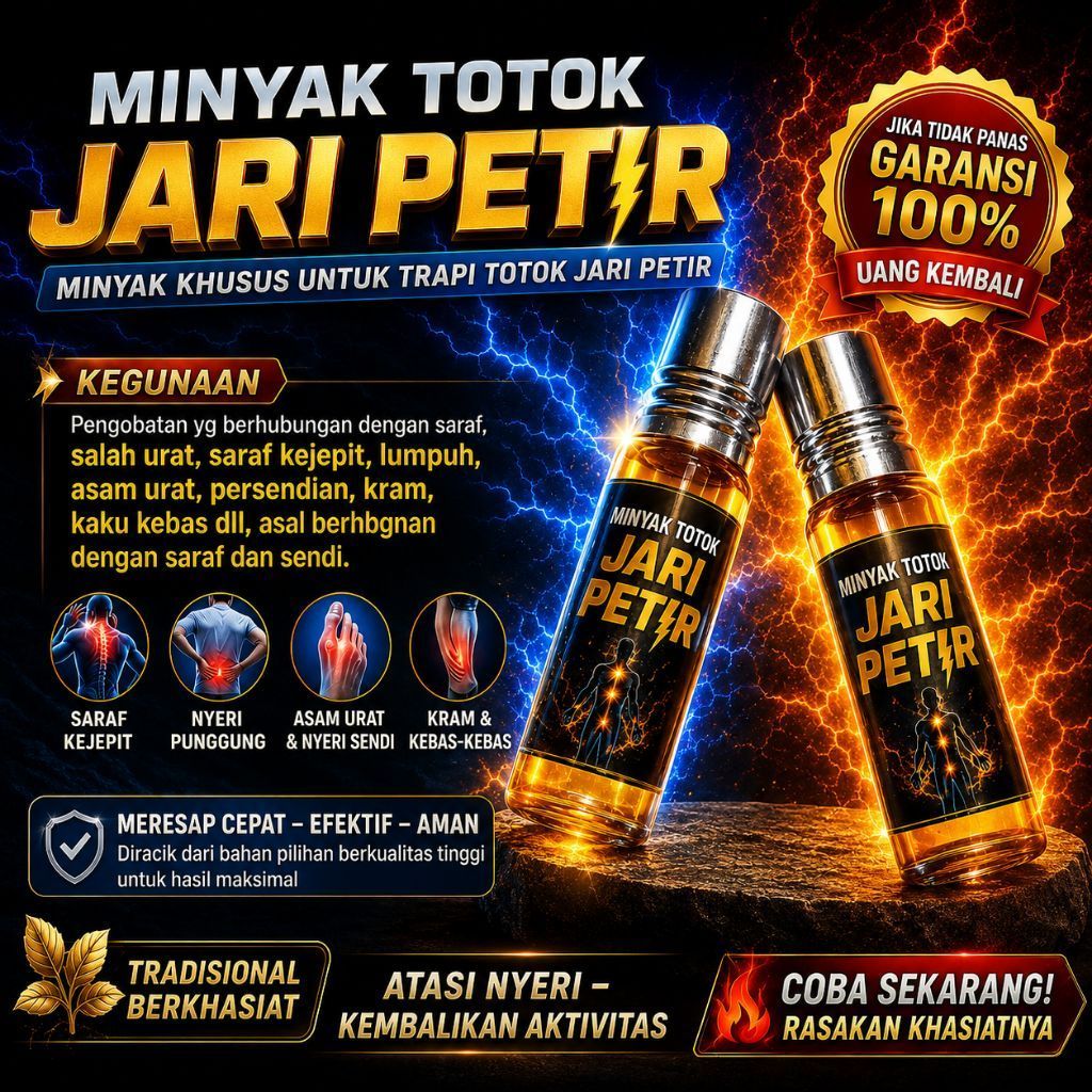 MINYAK TOTOK JARI PETIR AMPUHH