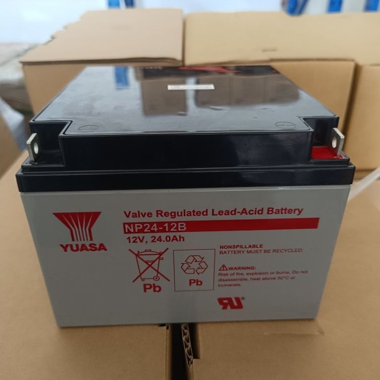 Aki Kering Baterai vrla Yuasa NP24-12 12v 24ah 12 v 24 ah YUASA 12V 24AH AKI KERING