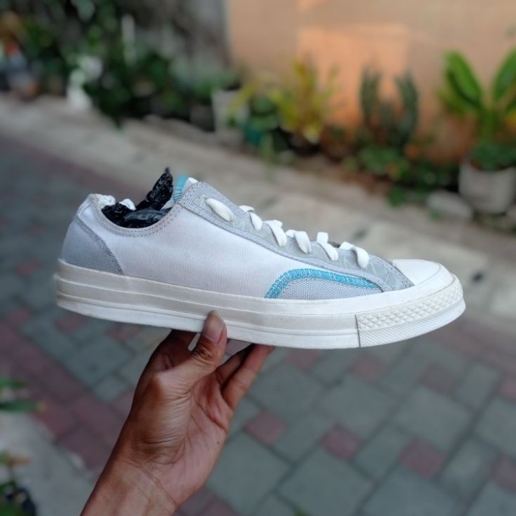 Converse 70s white gravel blue Hero low second original ukuran 43/28cm