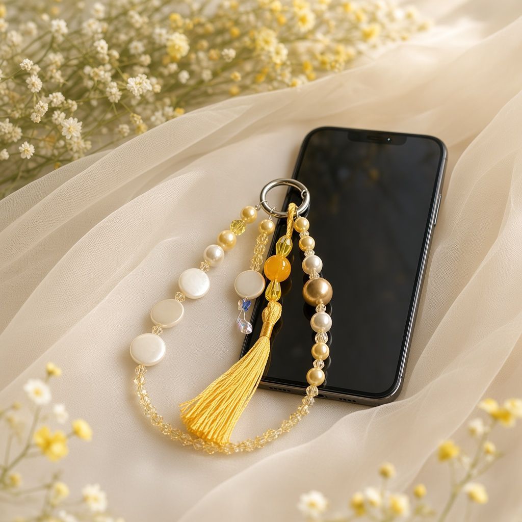 Phone Charm Tali Strap Gantungan HP Kristal Swarovski