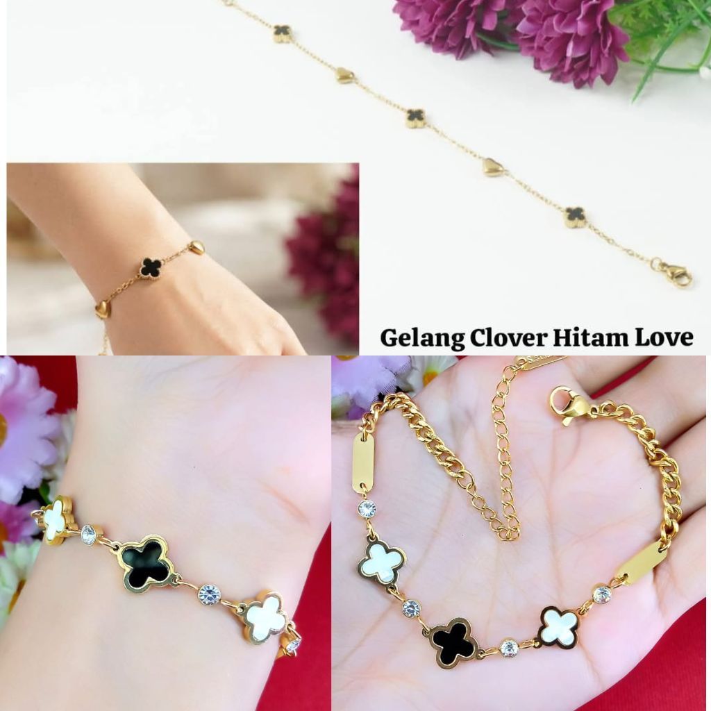 gelang clove hitam titanium