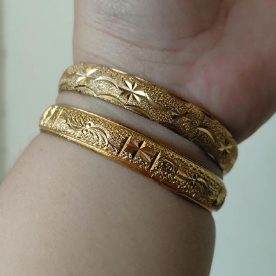 [ PRELOVED ] gelang tangan bangle  xuping emas imitasi kembar