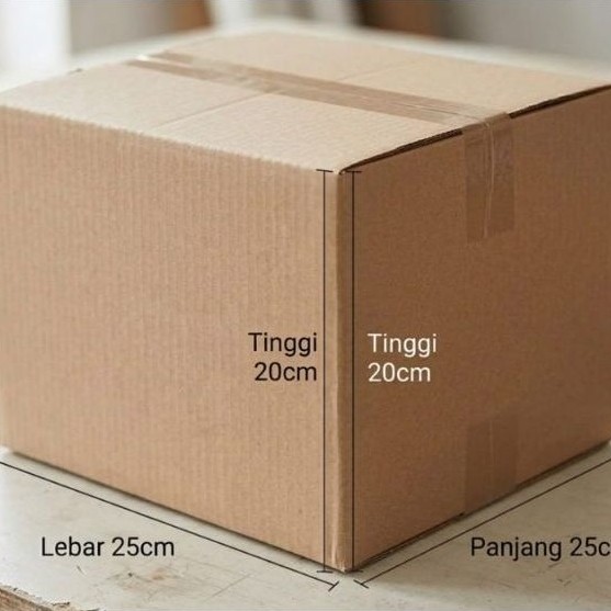 Kardus Packing Baru Polos 25 x 25 x 20 1 pcs