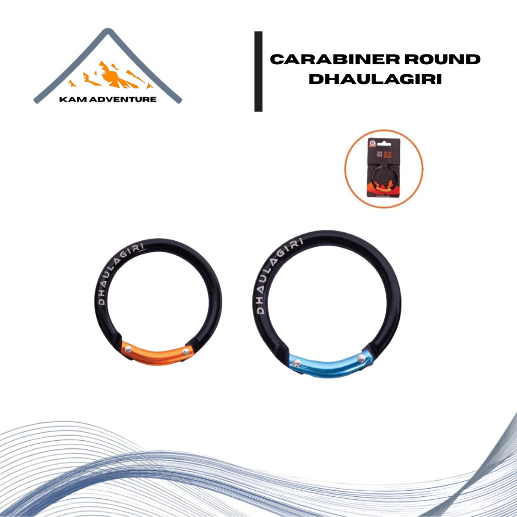 Karabiner Dhaulagiri Carabiner Round Type 3.5 CM - Carabiner Round Type 5 CM - Carabiner Multifungsi