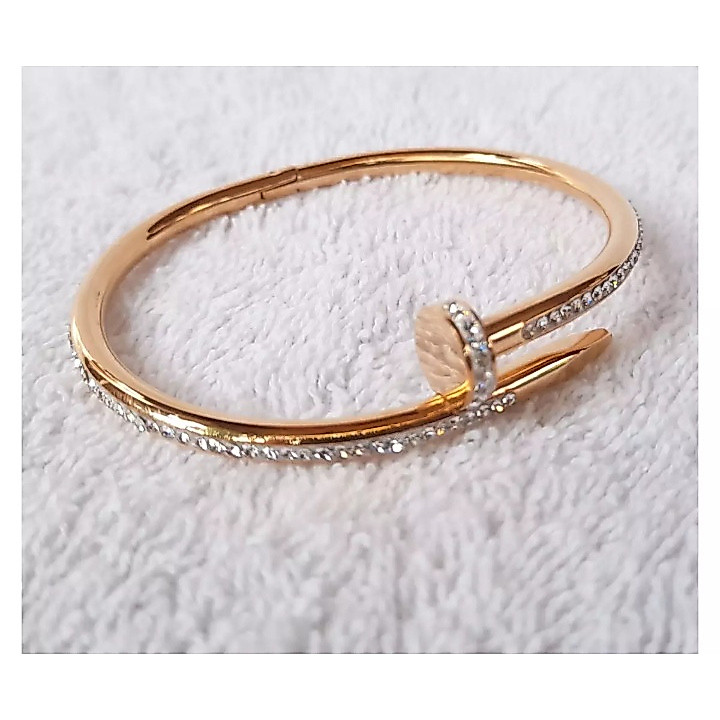 GELANG PAKU ASLI TITANIUM BEST SELLER / PERHIASAN WANITA ASLI TITANIUM