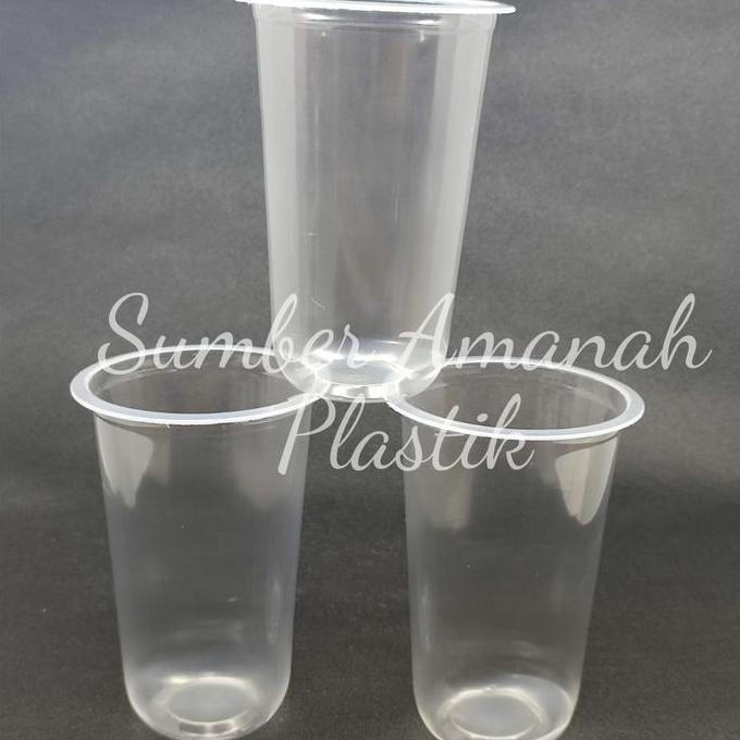 Pestabanget- Gelas Oval 18Oz 22 Oz / Cup Oval 18 Oz / Gelas Plastik Oval 18Oz 22 Oz / U Cup 18 Oz 22