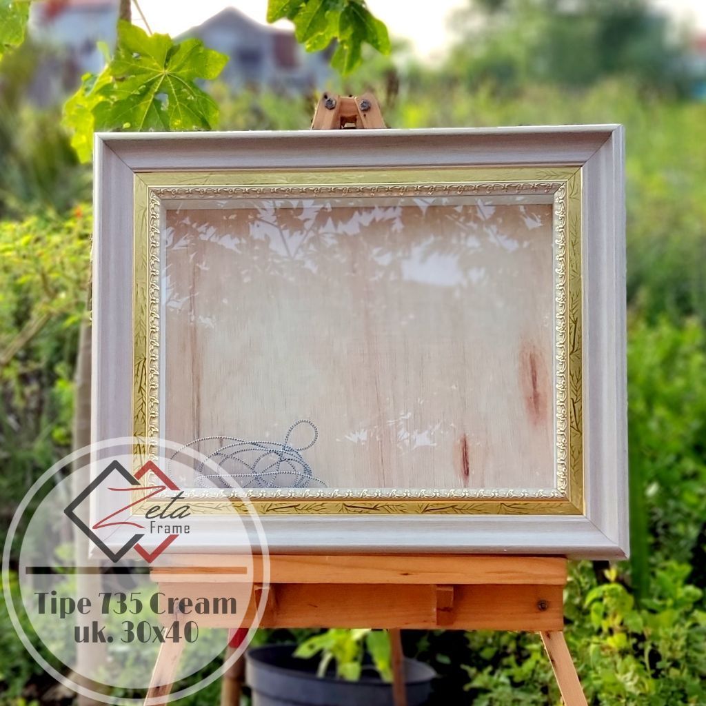 Pigura mahar picasso cream uk. 25x35 - Frame mahar - Bingkai mahar