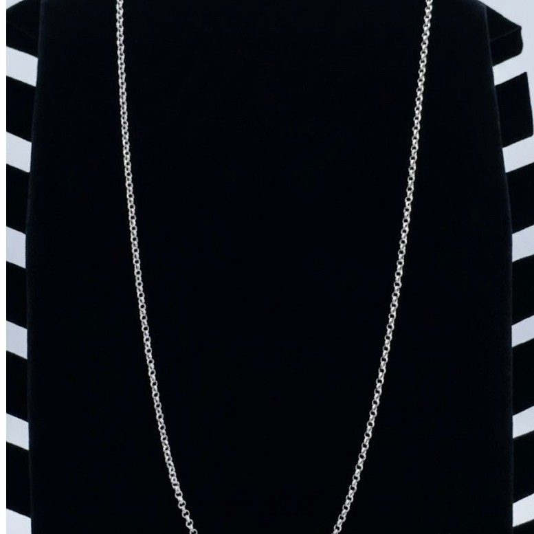 kalung wanita perak 925 model rantai bulat