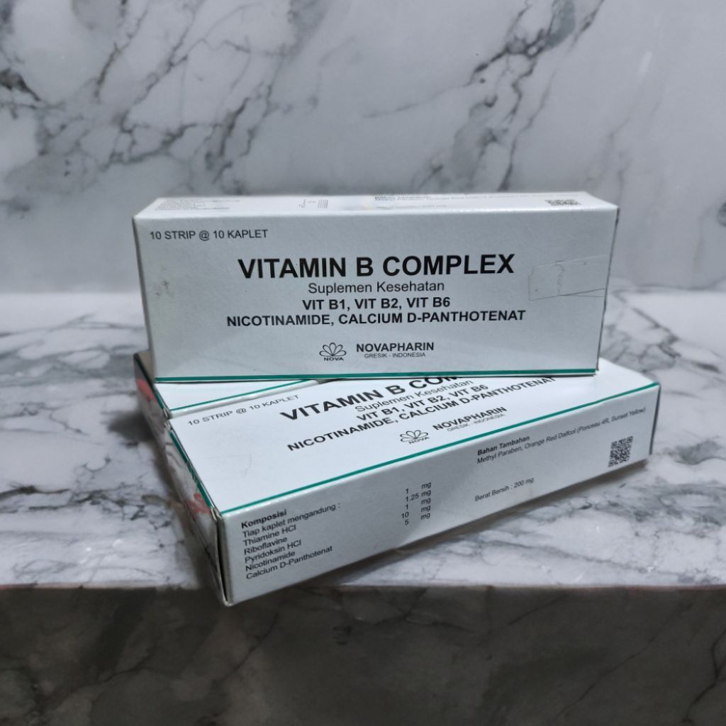 [BOX] Vitamin B Komplek Tablet | Vitamin B Komplek Nova Ecer | Multivitamin Tablet
